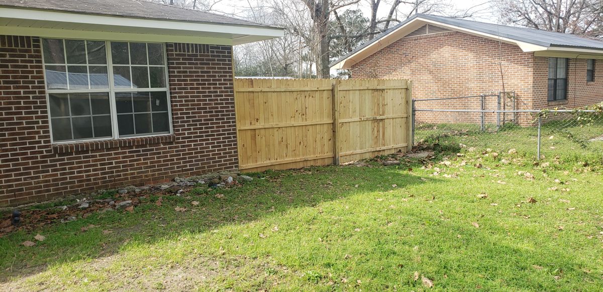 Privacy fence after remodel