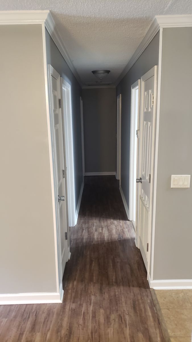 Hallway after remodel